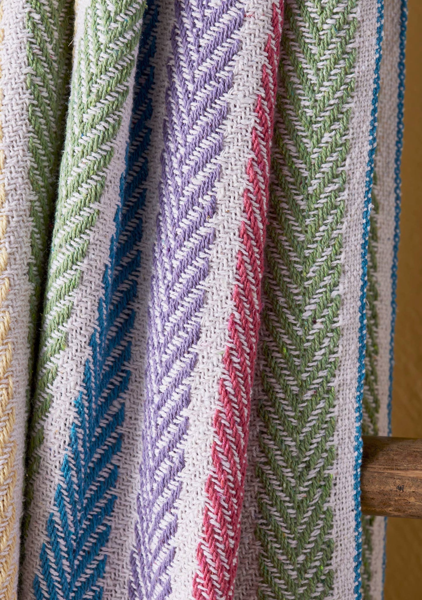 Recycled Cotton Rainbow Arrow Stripe Throw