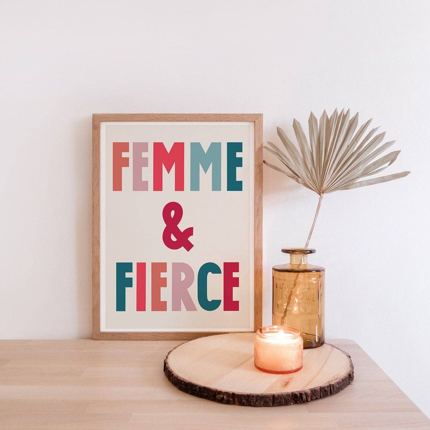 'Femme and Fierce' print by Lune