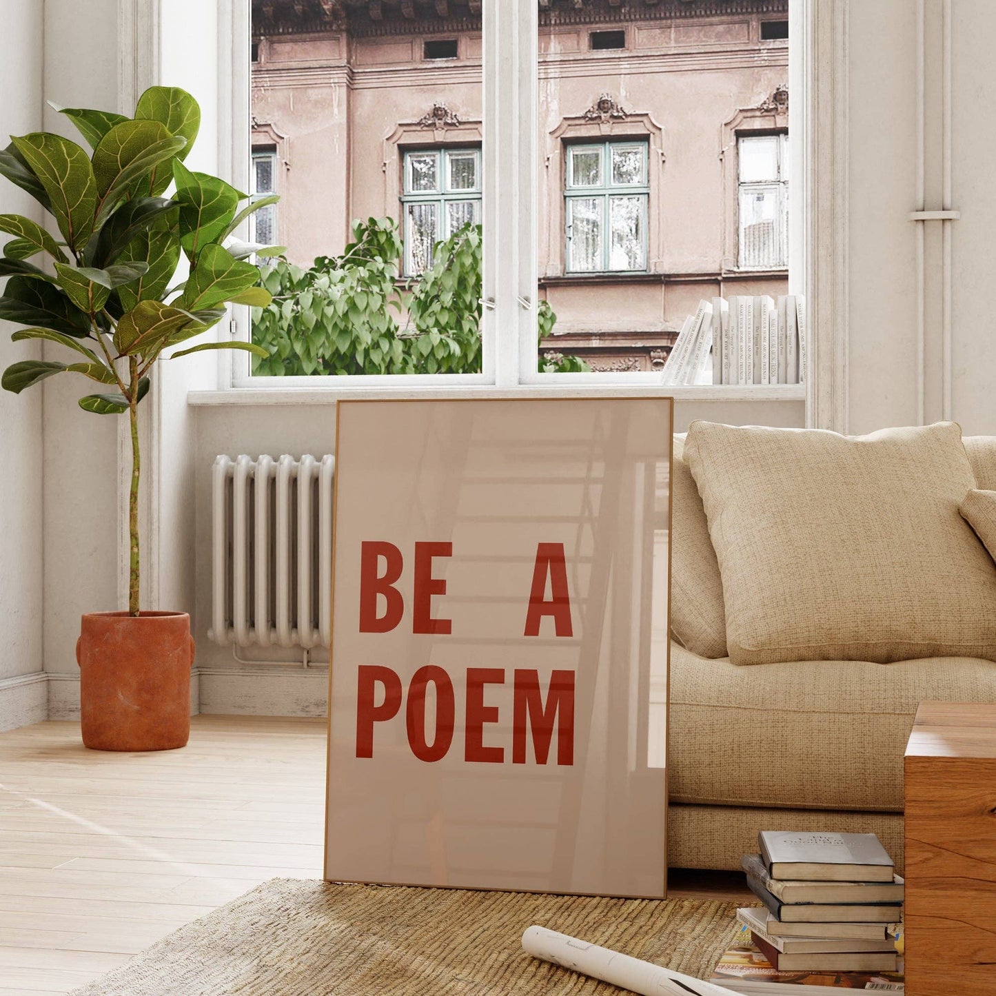 Be a poem print by Lune