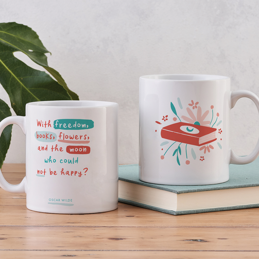 'Freedom and Books' Mug - Penguin Merch