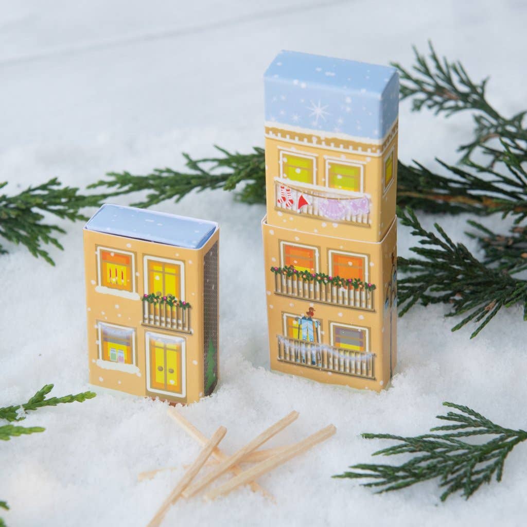 Festive Village Set Of Six Alternative Crackers