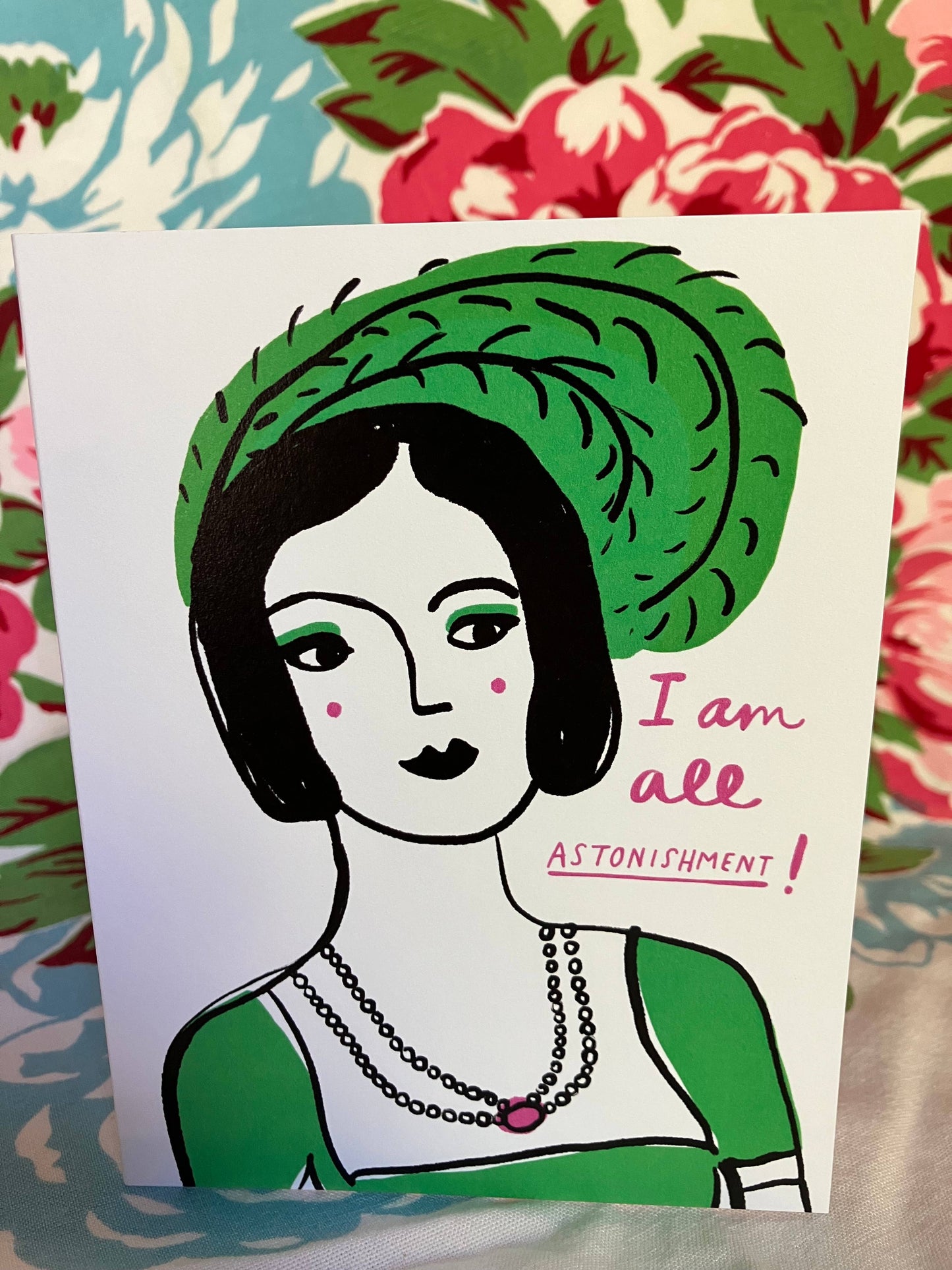 A2 Greeting Card - I Am All Astonishment