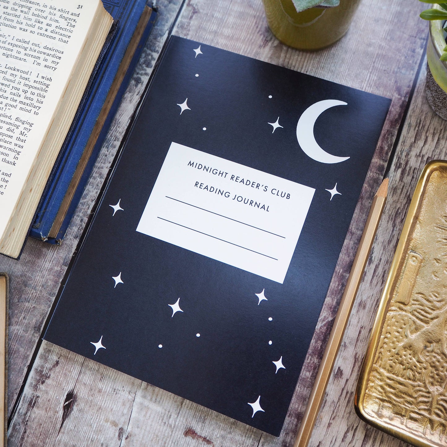 Midnight Readers Club Reading Journal - Notebook