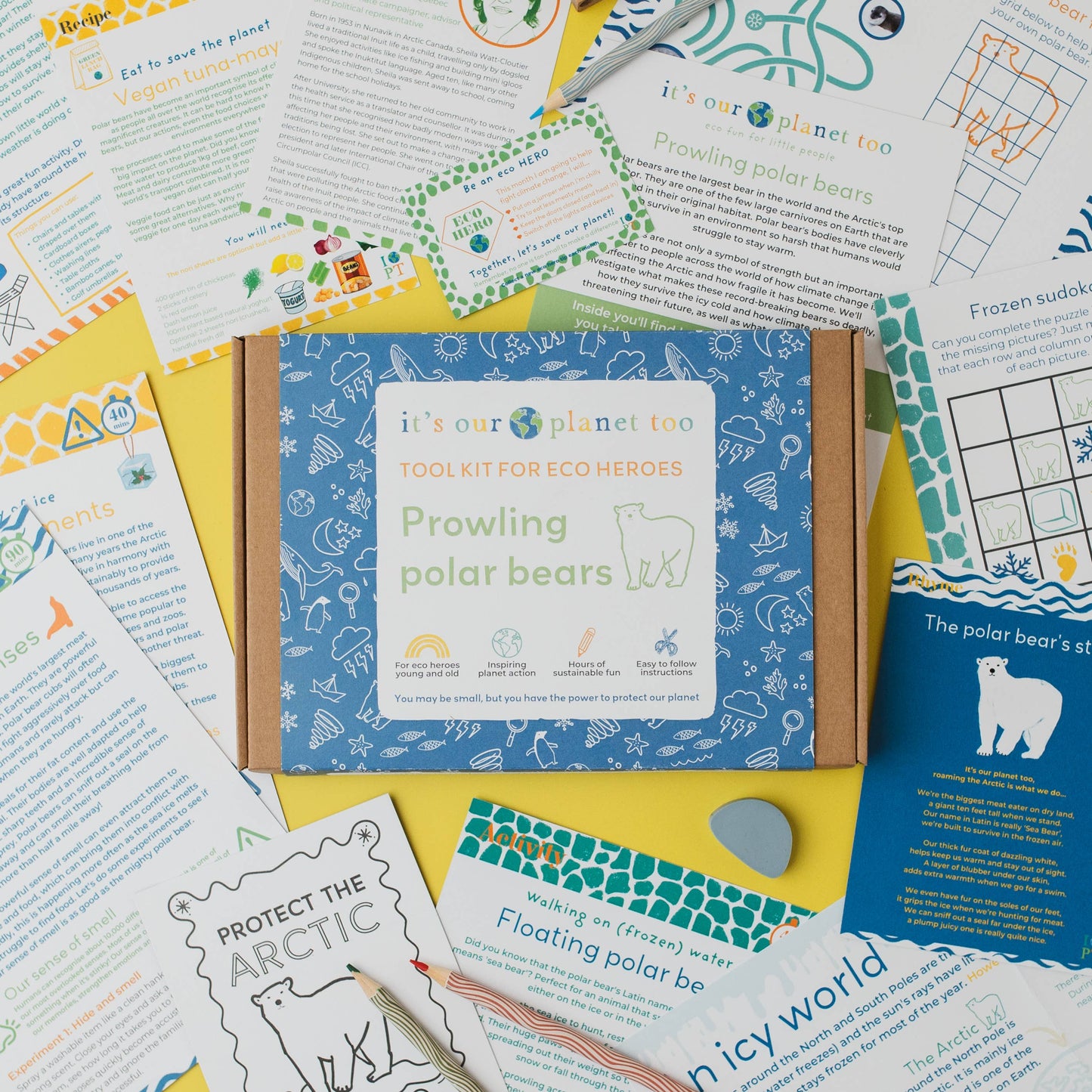 CHILDREN'S ECO ACTIVITY BOX - Prowling polar bears