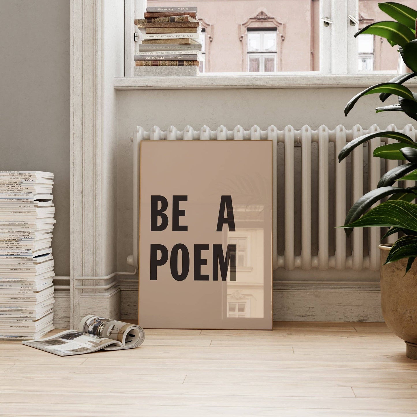 Be a poem print by Lune