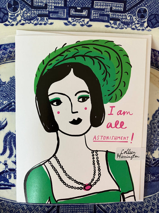 A2 Greeting Card - I Am All Astonishment