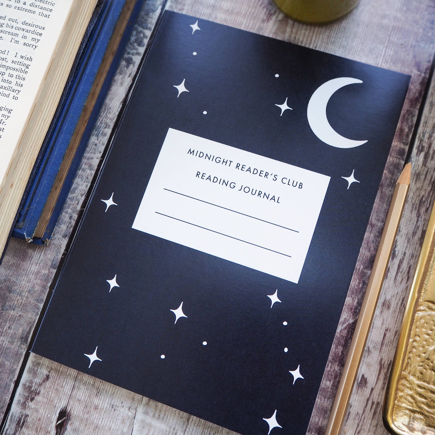 Midnight Readers Club Reading Journal - Notebook