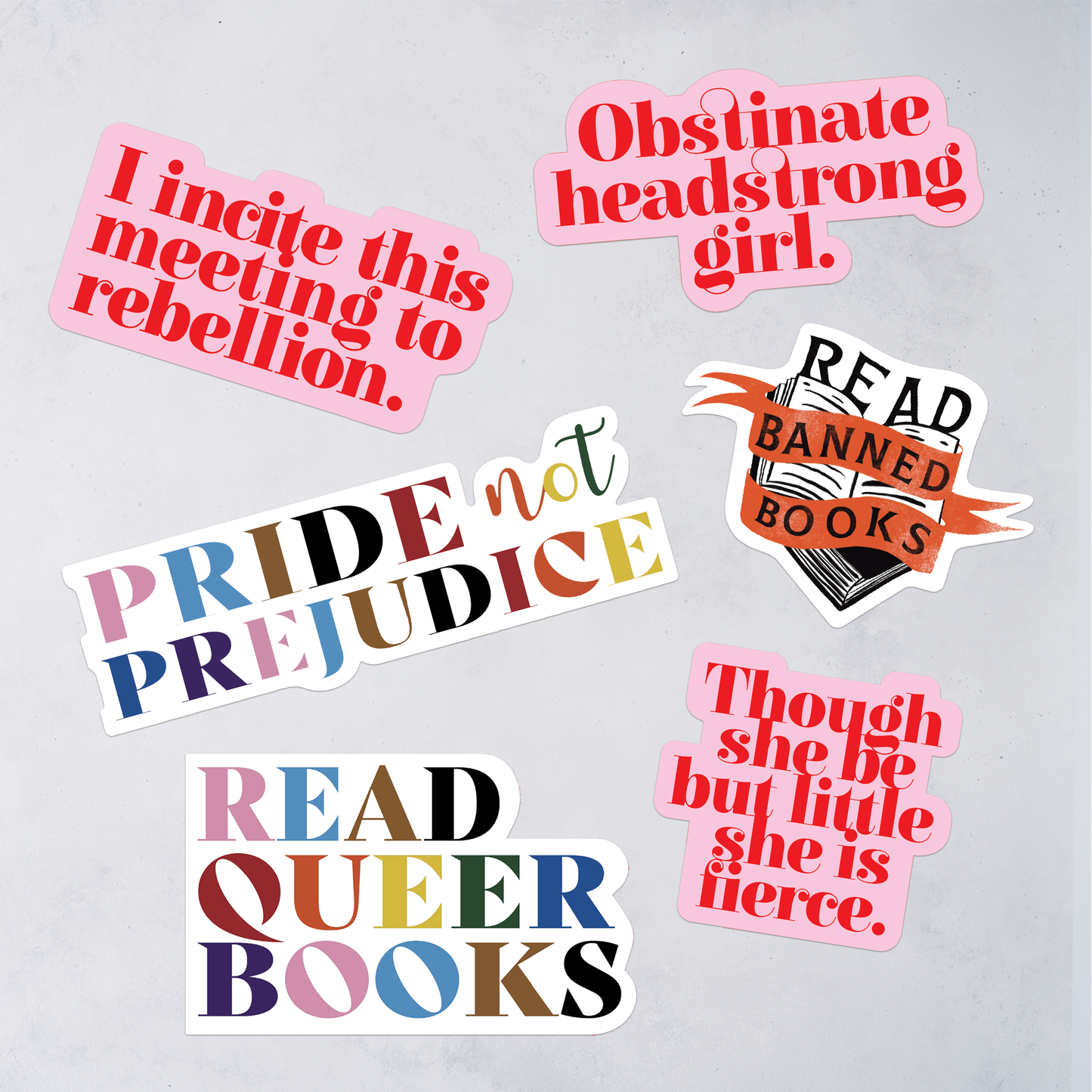 Bookish Pride Sticker - Pride not Prejudice