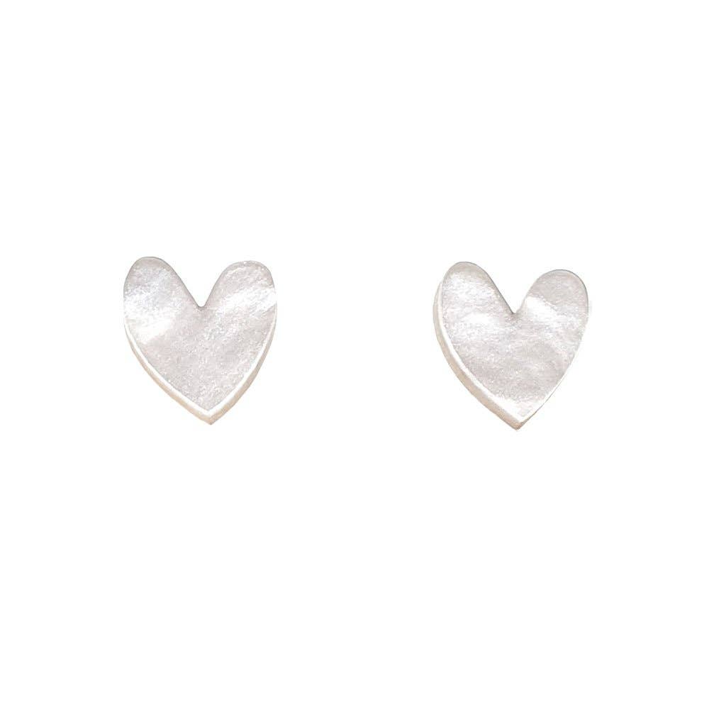 Heart Stud Earrings in Glitter, Mirror and Pop Colours