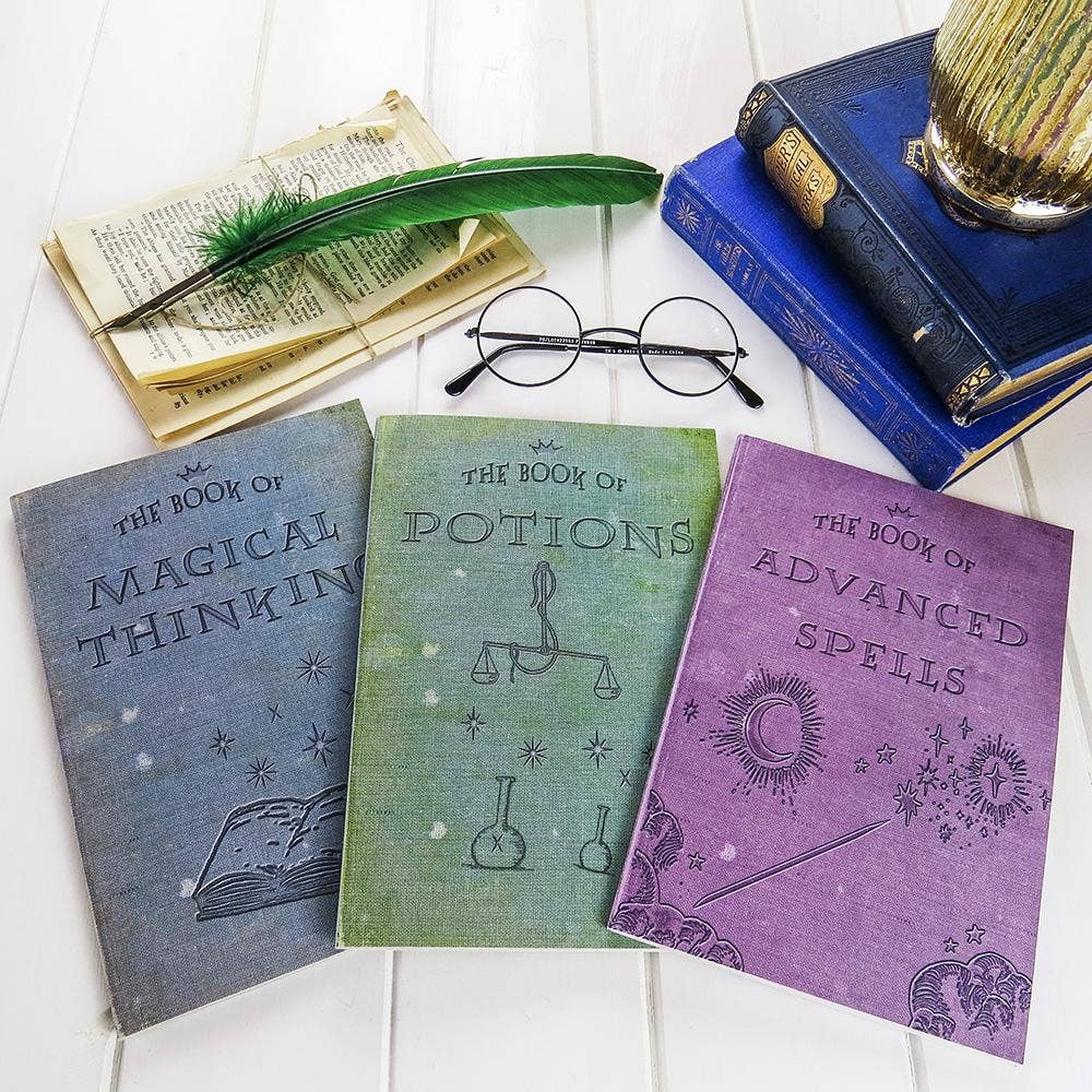 Advanced Spells Wizard Magic Notebook Purple A5 Lined Book