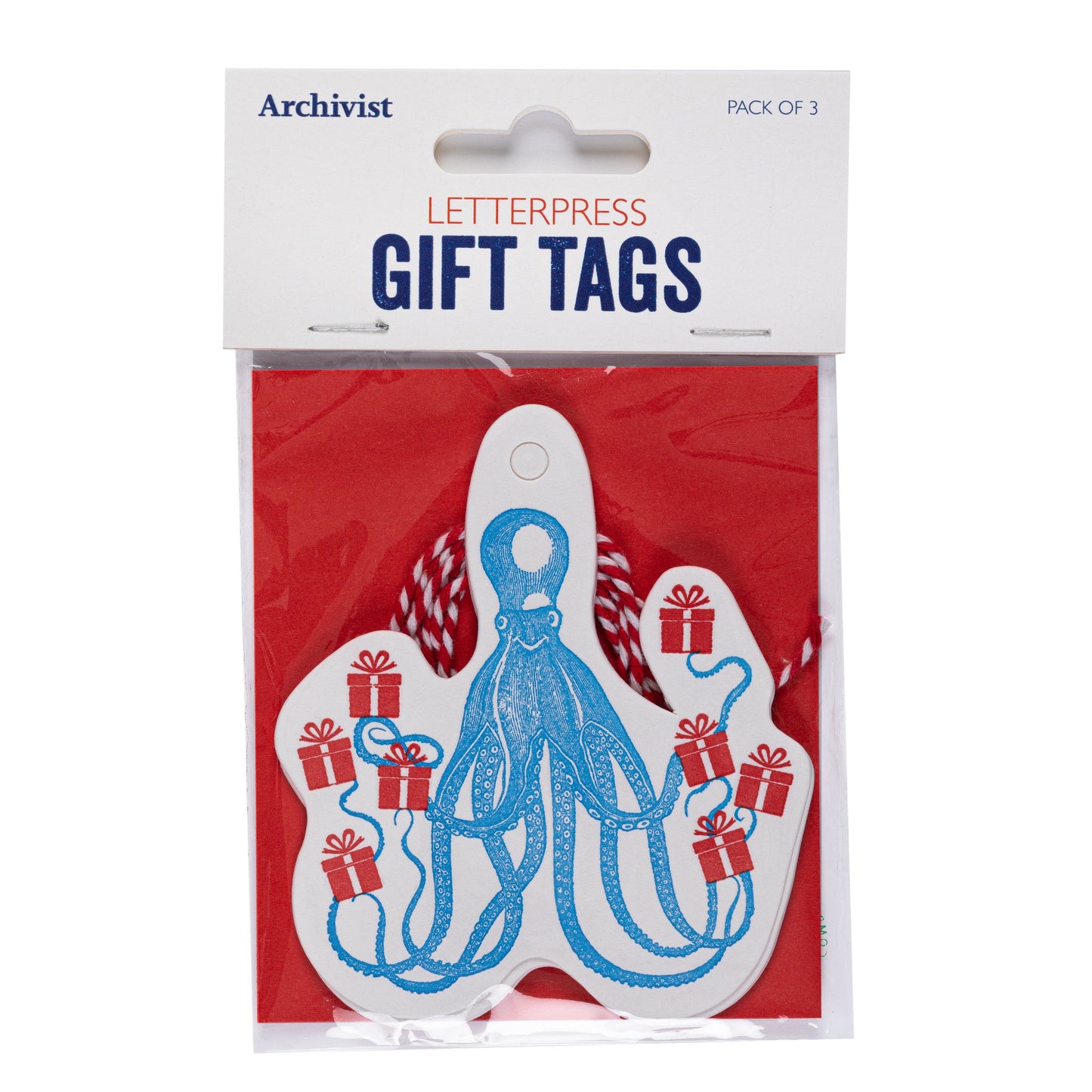 Octopus Gift Tag pack of 3