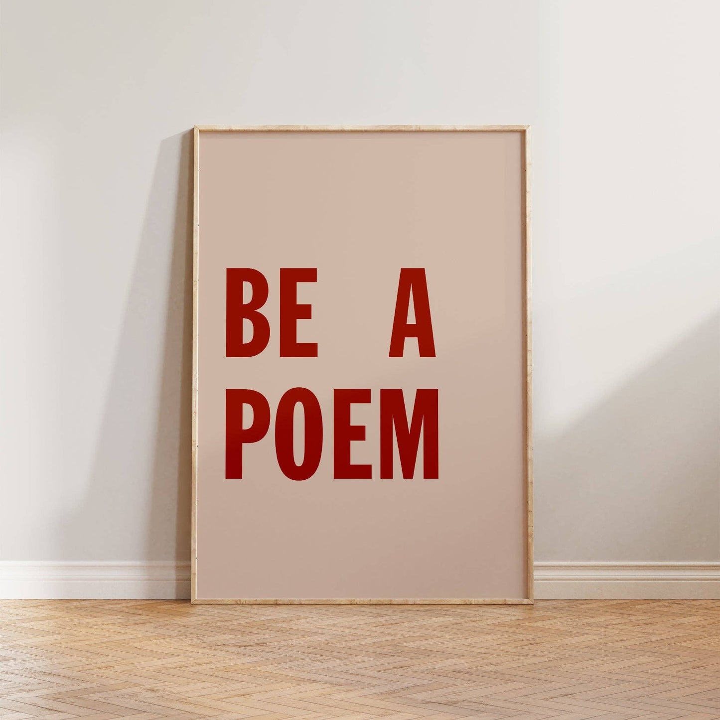 Be a poem print by Lune