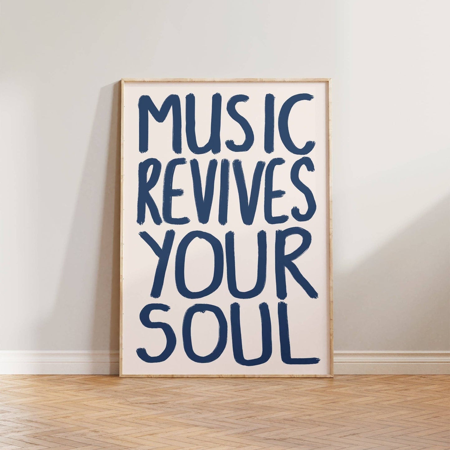 Music revives your soul print by Lune