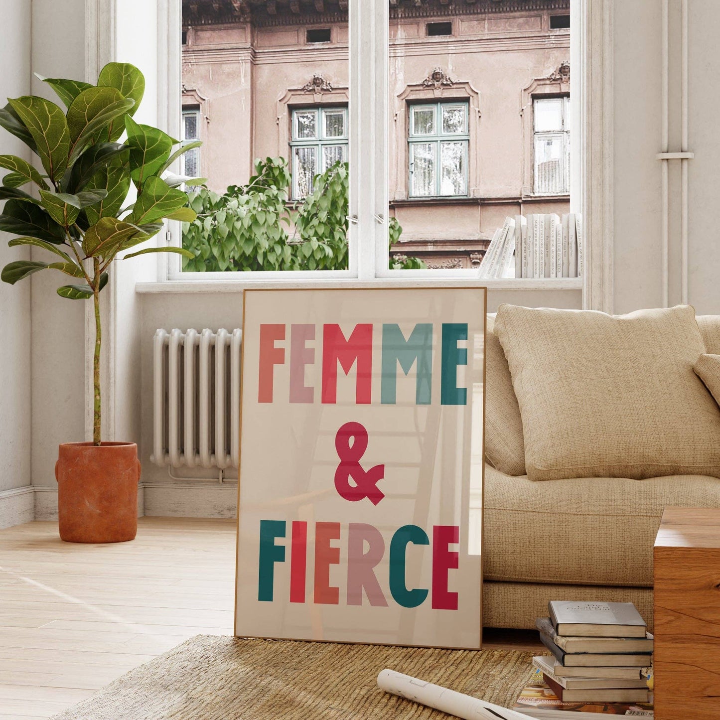 'Femme and Fierce' print by Lune